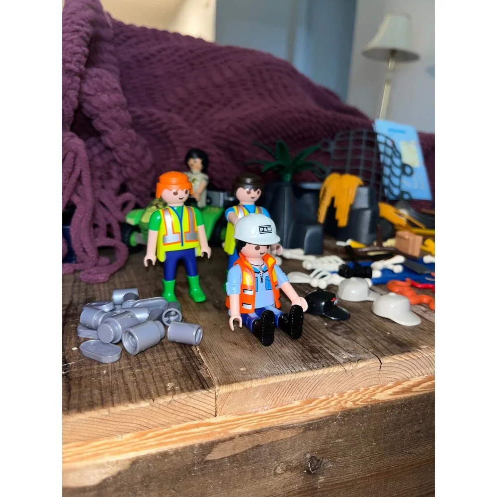 Playmobil Adventure Lot ATV Canoe Tent Figures Skeleton Jungle Safari